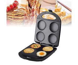 Mini piastra elettrica antiaderente, 1400 W, per una cucina sana, ideale per hamburger, omelette e uova fritte