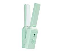 Mini Piastra per Capelli Bigodino Portatile USB Riscaldamento Rapido Strumento per lo Styling in Ferro Piatto, Design Ergonomico, Utilizzo Versatile (GREEN)