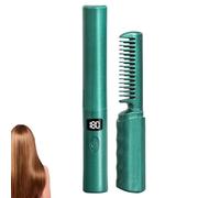 Mini piastra per capelli calda per donna, spazzola per capelli senza fili, pettine elettrico per capelli neri, strumenti per lo styling professionale, regali per le donne