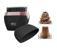 Mini Piastra per Capelli da Viaggio,3 livelli di temperatura ricaricabile digitale antiscottatura - Piccola Spazzola Raddrizzante per Capelli - per Donne Ragazze Lunghi Corti Lisciare Arriccia