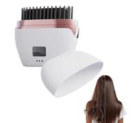 Mini piastra per capelli da viaggio, 3 temperature, ricaricabile, digitale | Spazzola lisciante portatile per capelli per lisciare e pettinare in casa, ufficio, scuola, all'aperto, campeggio, strada