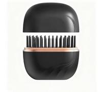 Mini piastra per capelli, mini piastra per capelli senza fili 2 in 1 con 3 impostazioni di calore, riscaldamento rapido in 30 secondi, per donne, per tutti i tipi di capelli, da viaggio(Black)
