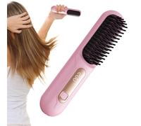 Mini piastra per capelli, pettine per capelli senza fili, 2600 mah, pettine elettrico da 220 V, per viaggi, salone, donne, ragazze, feste, affari, all'aperto, arricciacapelli, spazzola lisciante