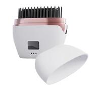 Mini Piastra per Capelli, Pettine Riscaldato Senza Fili, 3 Impostazioni di Temperatura e Display A LED, Riduce L'effetto e Aumenta La Lucentezza, per Viaggi E Uso Quotidiano