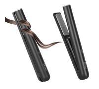 Mini piastra per capelli portatile senza fili, ricaricabile tramite USB, riscaldamento rapido, può funzionare continuamente per 40 minuti, ferro arricciacapelli wireless da viaggio (nero)