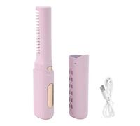 Mini Piastra per Capelli Ricaricabile, 3 Temperature Regolabili, Design Antiscottatura, Senza Fili, Dimensioni Portatili, Spazzole Ad Aria Calda di Tipo C Strumenti e Apparecchi