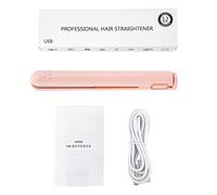 Mini Piastra Per Capelli USB 2 in 1, Ferro Arricciacapelli, Capelli Ondulati Anche Per Lo Styling in Movimento, Mini Piegatrice Per Capelli in Più Colori(Rosa)