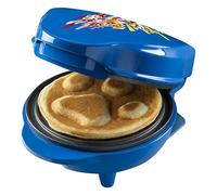Mini piastra per waffle in design esclusivo Paw Patrol, per feste di compleanno per bambini, Pasqua e Natale, con semaforo, dimensioni cialde Ø 10 cm, prodotto con licenza ufficiale, colore: Blu
