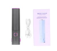 Mini piastre per capelli portatili per lo styling ricaricabile per uno stile rapido a casa o viaggi (Grigio)