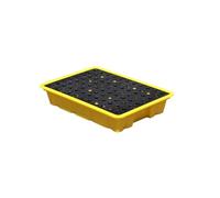 Mini Piattaforma impilabile per Il contenimento di fuoriuscite, Vassoio Industriale Resistente per fusti di Olio e banchi da Laboratorio, Pallet efficiente per Il Control