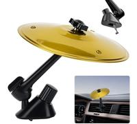 Mini Piatti Crash per Auto, Regolabili a Car Crash Cymbal, Oro | Mini Piatto Batteria per Auto, Auto Crash Drum Air Vent Cymbal, Installazioni Semplici, Adatto a Tutti i Tipi di Veicoli