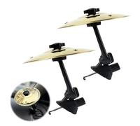 Mini piatto per auto con presa d'aria, divertente mini piatto per ventola auto, regalo originale per conducenti, batteristi e amanti della musica (oro, 2 pezzi)