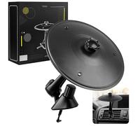 Mini piatto per auto, con simbolo dell'automobile, mini piatto per batteria dell'auto, colore nero, divertente per ogni guida, si adatta alla maggior parte dei veicoli, ottimo regalo per gli amanti