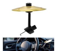 Mini piatto per auto, mini piatti a tamburo per bocchetta di ventilazione auto, creativo, divertente, in metallo, strumento musicale, piatto, ornamento per rendere la guida più divertente