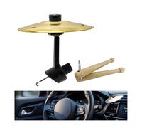 Mini piatto per bocchetta dell'aria, per bocchetta dell'aria dell'auto, divertente, creativo, divertente, in metallo, ornamento per rendere la guida più divertente (dorato)