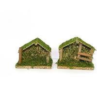 MINI PICCOLA CAPANNA PRESEPE 9,5 X 6 X 12 CM NATALE