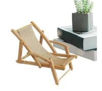 Mini Piccola Sedia Da Spiaggia in Legno | Ornamento Della Casa | Piccola Poltrona per Ufficio, Biblioteca, E Adolescenti | Modello In Miniatura Decorativo per La Casa O L'Artigianato