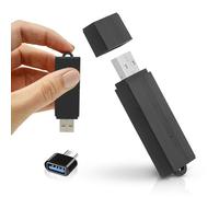 Mini piccolo registratore audio ad attivazione vocale Super lungo 288 ore Batteria in standby per 25 giorni e fino a 28 ore consecutive. | Timbro data e ora | Facile da usare