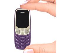 Mini Piccolo Telefono Cellulare, Ricevitore Bluetooth, Vivavoce Sbloccato da 0,66 Pollici per Auricolare Bluetooth, Supporto Doppia Scheda SIM, Mini Telefono Cellulare Sbloccato