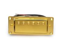 Mini Pickup Humbucker Per Chitarra Elettrica A 6 Fori E 4 Anime Per Chitarra LP (il Manico E Il Ponte Sono Universali)(Gold)