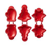 Mini Pie Maker | 3 Pezzi Stampo Biscotti Christmas | Forma Pie Albero Guanti Fiocco di Neve per Casa Campeggio Festa | Bambini Adulti Famiglia Riunioni Cottura Cucina