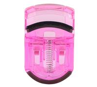 Mini piegaciglia portatile con cuscinetto in gomma - Strumento per incurvare le ciglia in modo naturale - Accessorio cosmetico per sguardo accattivante - Design leggero e (Rosa)
