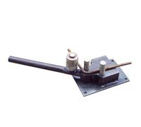 Mini piegatrice manuale in acciaio, macchina piegatubi da 4 mm-14 mm per un funzionamento semplice, design leggero e portatile per piegare piccole aste in ferro piatto e acciaio