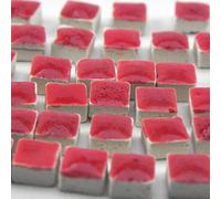 Mini pietre per mosaico, 5 x 5 x 3 mm, 500 pezzi, di colore rosso pomodoro, WR01