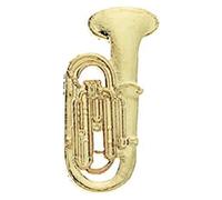 Mini Pin - Upright Tuba - JEWELLERY