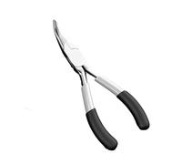 Mini pinza multifunzione a bocca appuntita da 12,7 cm, strumento per striscia di filo in acciaio ad alto tenore di carbonio, mini pinza a bocca curva da 12,7 cm