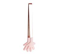 Mini pinze in silicone in acciaio inossidabile per bambini per bambini per servire gli antipasti per re cubetti di ghiaccio frutta festa a buffet di zucchero e insalate di (Forma di palma rosa)