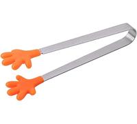 Mini pinze multifunzione per alimenti, dolci, zucchero, barbecue, pinze da cucina, pinze per alimenti, carino a forma di artiglio, per uso domestico, arancione