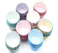 Mini pirottini di carta multicolore per muffin, cupcake e torte, 100 pezzi, resistenti e attrattivi