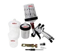 Mini Pistola a spruzzo a Spray Gun a con a 165 / 400CC a Concisione e adattatore 1.2mm Ugello Airbrush Soffiaggio comodo(165 and 400cc)