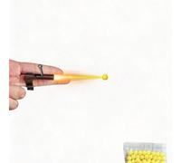 Mini pistola da dito, giocattolo antistress, sparatore ad anello per dita, piccolo gadget popolare Il modello nero contiene 48 proiettili.,Il modello giallo contiene 48 proiettili.,50 colpi di munizio