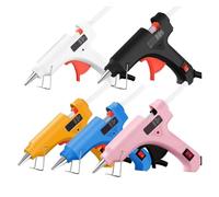 Mini pistola for colla a caldo 30W for ad alta temperatura for fai da te, progetti, riparazioni domestiche rapide, arti creative, con 6 stick di(Blue)