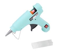 Mini Pistola For Colla A Caldo Da 20 W Pistola For Colla A Caldo Elettrica Industriale Fatta A Mano For Uso Domestico Adatta For Strisce Adesive Da 7 Mm Riscaldamento Rapido(Green glue gun -B)