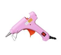 Mini Pistola For Colla A Caldo Da 20 W Pistola For Colla A Caldo Elettrica Industriale Fatta A Mano For Uso Domestico Adatta For Strisce Adesive Da 7 Mm Riscaldamento Rapido(Pink glue gun)