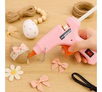 Mini pistola per colla a caldo, 20W pistola per colla elettrica, pistola per silicone, modello con spina, riscaldamento rapido, per stick di colla da 7mm, strumento per colla ad alta temperatura multi