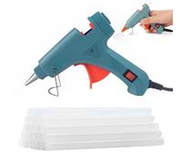 Mini Pistola per Colla a Caldo,Pistola Colla a Caldo Professionale,Pistola per Colla a Caldo,30W con 30 Stick,Per fai da te e manutenzione rapida di piccoli artigianato a casa e a scuola,Verde