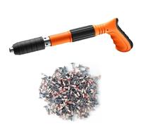 Mini pistola sparachiodi in acciaio Pistola per rivetti manuale Parete in cemento Soffitto Parete Ancoraggio Filo Dispositivo per scanalare Strumenti per rivetti di fissaggio a parete per la casa