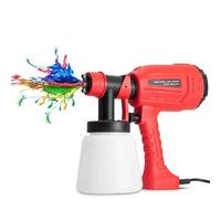 mini Pistola Spruzzo Spruzzatore di vernice elettrico Dispositivo di compressore di vernice ad alta potenza da 800 ml Spruzzatore di alcol Spruzzatore di vernice senza fili Strumenti fai da te(Red)