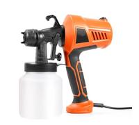 mini Pistola Spruzzo Spruzzatore di vernice elettrico Dispositivo di compressore di vernice ad alta potenza da 800 ml Spruzzatore di alcol Spruzzatore di vernice senza fili Strumenti fai da te(Orange)