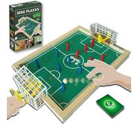 Mini PLAKKS Soccer Game for Kids Wooden Foosball for Quick Games and Unique