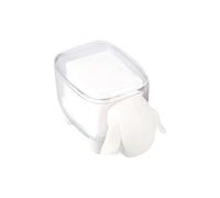 Mini Plastic Cotton Swab Storage Box Cute Sheep Dust Proof Cosmetic Cotton Storage Box Household Desktop Organizer
