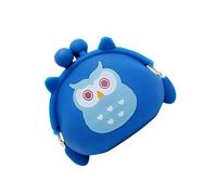 Mini pochette portafogli pochette pochette mini portafogli in silicone portafogli cartoni animati borsa fasciatoio borsa per cuffie rosa mini portafoglio fuori, Blu, , Sport