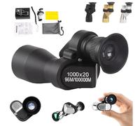 Mini Pocket Binoculars (1000x20): Pocket-Large + Smartphone Clip, High Powered Compact Pocket Binoculars with Easy Focus, for Hiking Bird Watching Concerts Sports Event (Black,Basic)