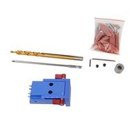 Mini Pocket Hole Drill Dowel Jig w/Step Drill Bit Kit di strumenti per la lavorazione del legno