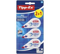 Tipp-Ex Mini Pocket Mouse 5 m – Confezione risparmio 2+1