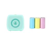 Mini Pocket Printer Multi Functional Photo Picture Bill Note Printer Label Maker Add 3Color Note (Colore: GR 3Color Note)